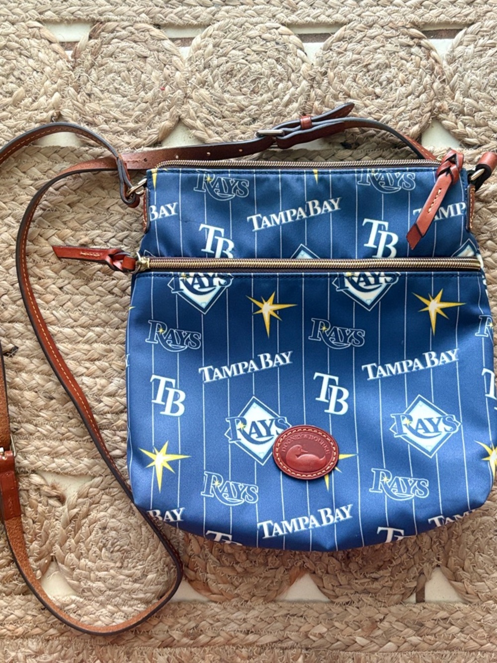 Dooney & Bourke Tampa Bay Rays Navy Blue Crossbody Purse